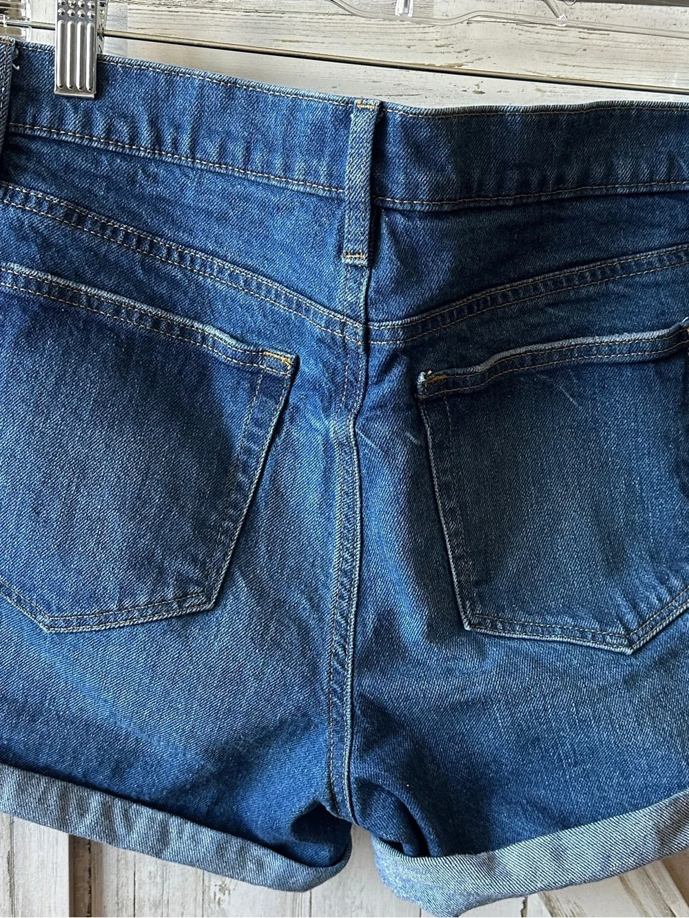 LOFT Dark Blue Denim Jean Shorts